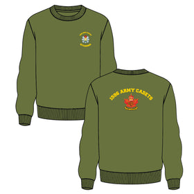 1596 Military Green Crewneck SWEATSHIRT. 1801